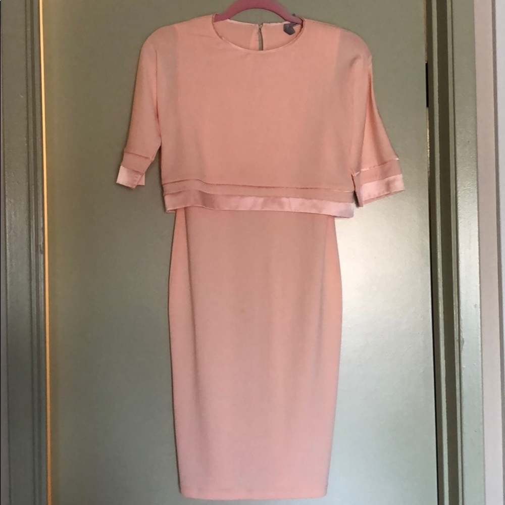 ASOS MATERNITY coral dress size 2